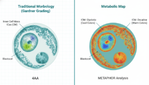 Deep dive into Phasor-Based Hyperspectral Metabolic Imaging (METAPHOR) for IVF. Analysis of NADH/FAD measurements, phasor algorithms, and clinical ROI.